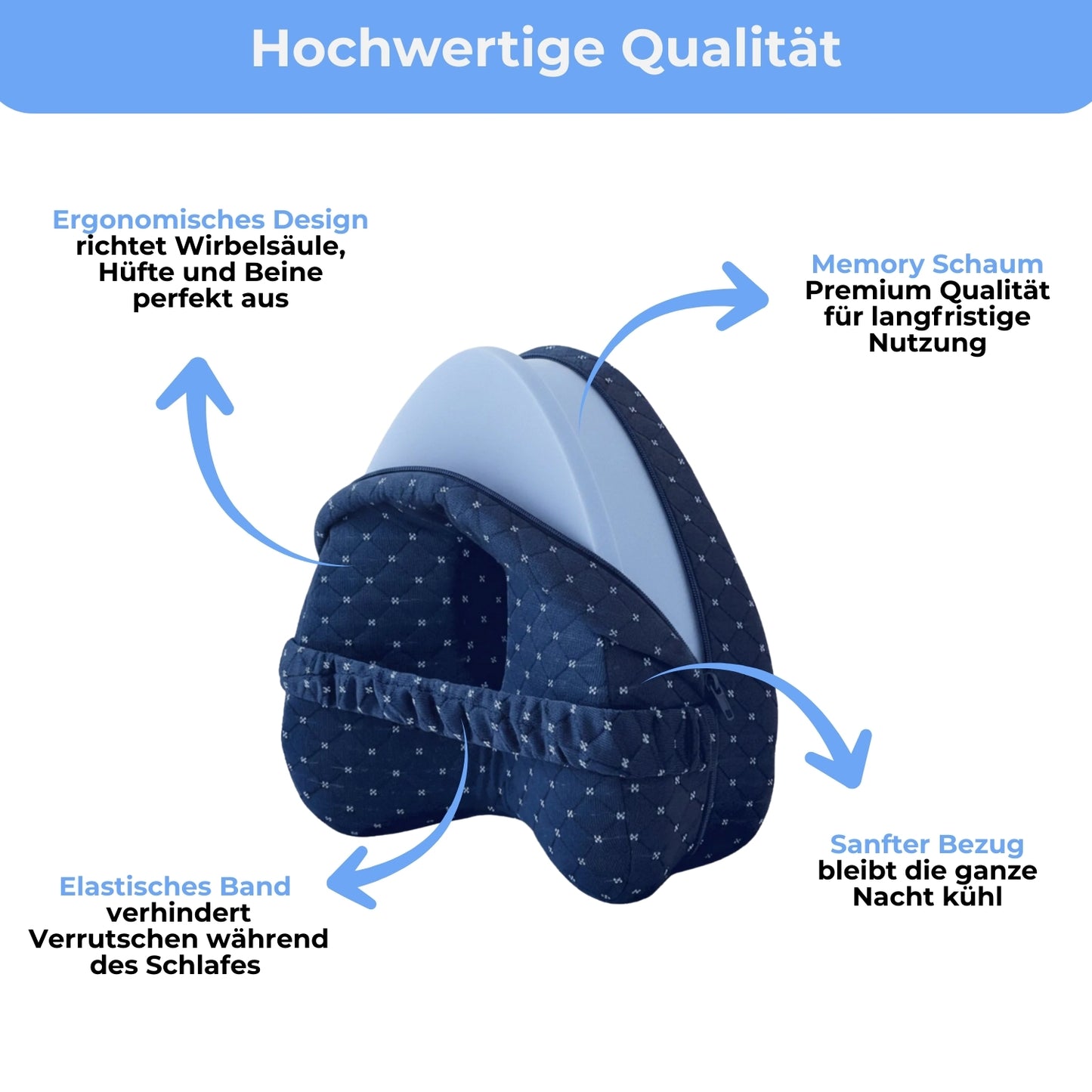 Kniewolke Deluxe™ ergonomisches Ausrichtungs-Kissen